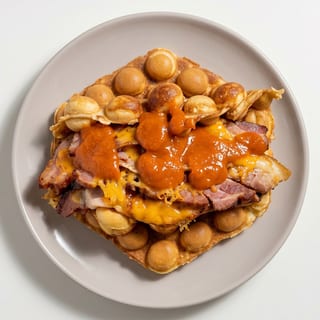 BBQ Brisket Waffle