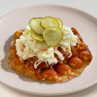 Nashville Hot Chicken Stack Waffle