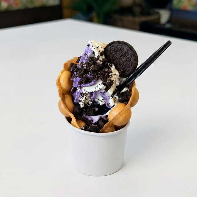 Soft Serve Waffle Cone.